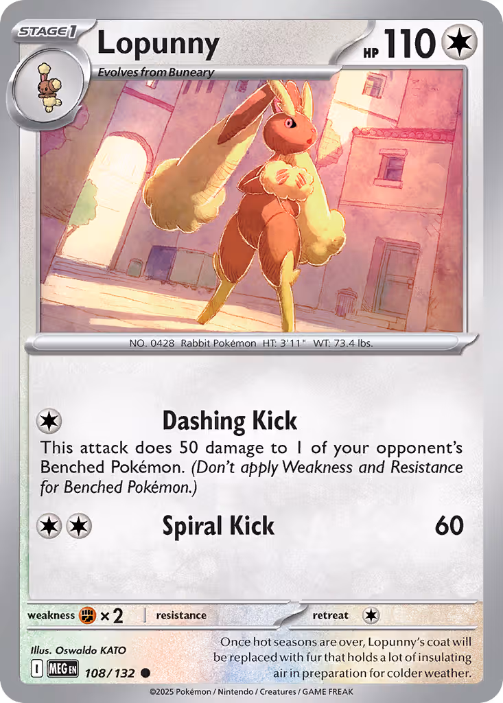 Lopunny 108/132 Pokemon card