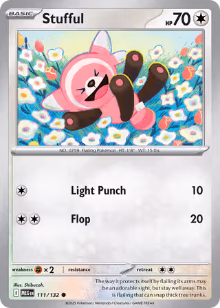 Stufful 111/132 Pokemon card