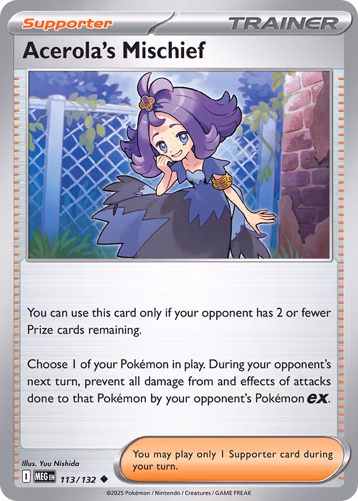 Acerola's Mischief 113/132 Pokemon card