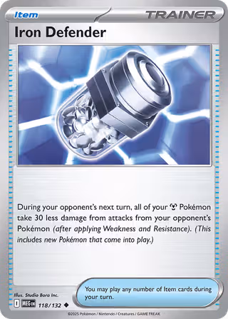 Iron Defender 118/132 Pokemon card