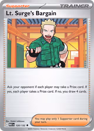 Lt. Surge's Bargain 120/132 Pokemon card