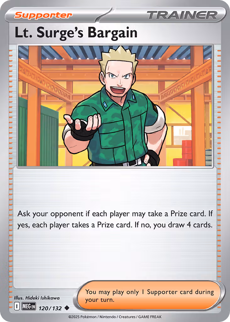 Lt. Surge's Bargain 120/132 Pokemon card