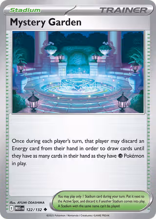 Mystery Garden 122/132 Pokemon card