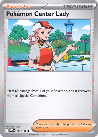 Pokémon Center Lady 123/132 Pokemon card