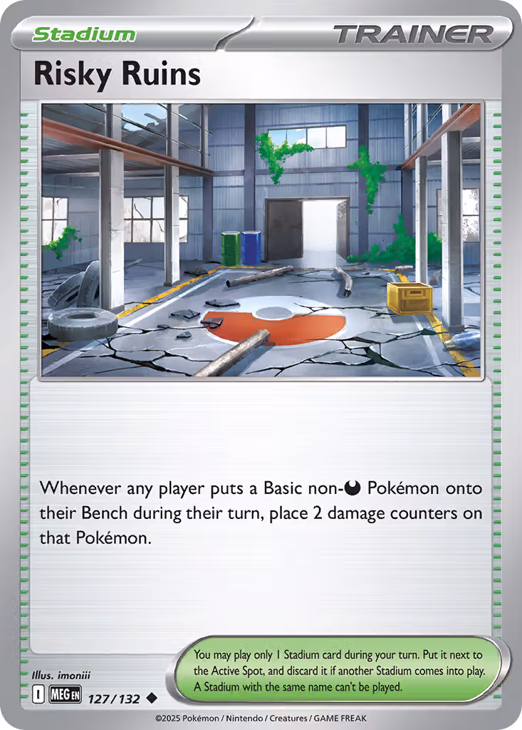 Risky Ruins 127/132 Pokemon card