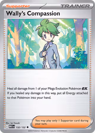 Wally's Compassion 132/132 Pokemon card