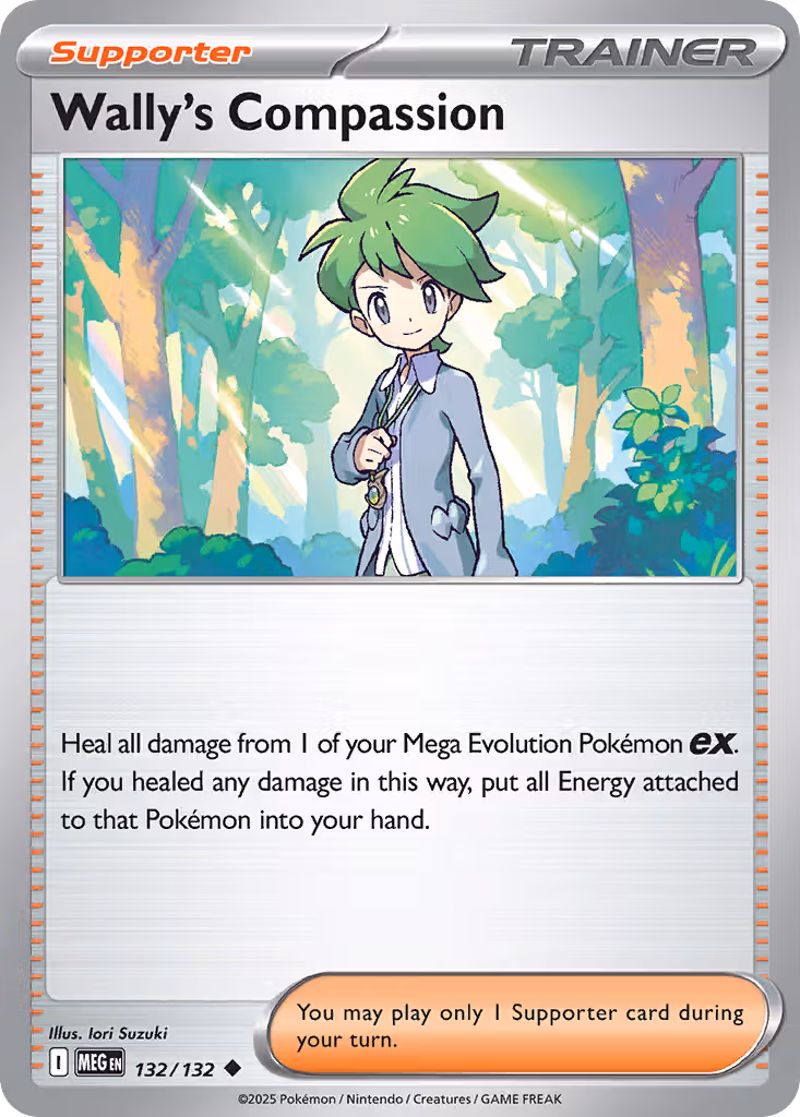 Wally's Compassion 132/132 Pokemon card