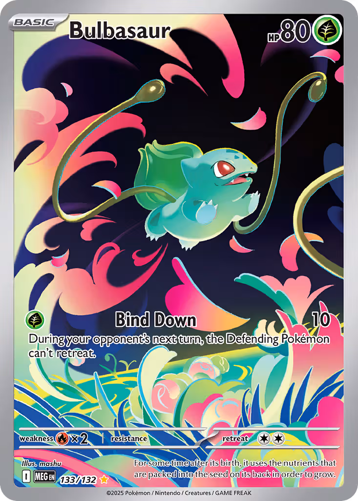 Bulbasaur 133/132 Pokemon card