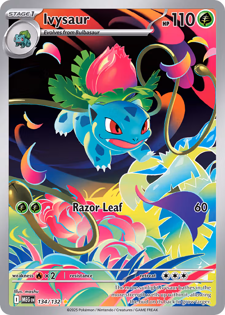 Ivysaur 134/132 Pokemon card