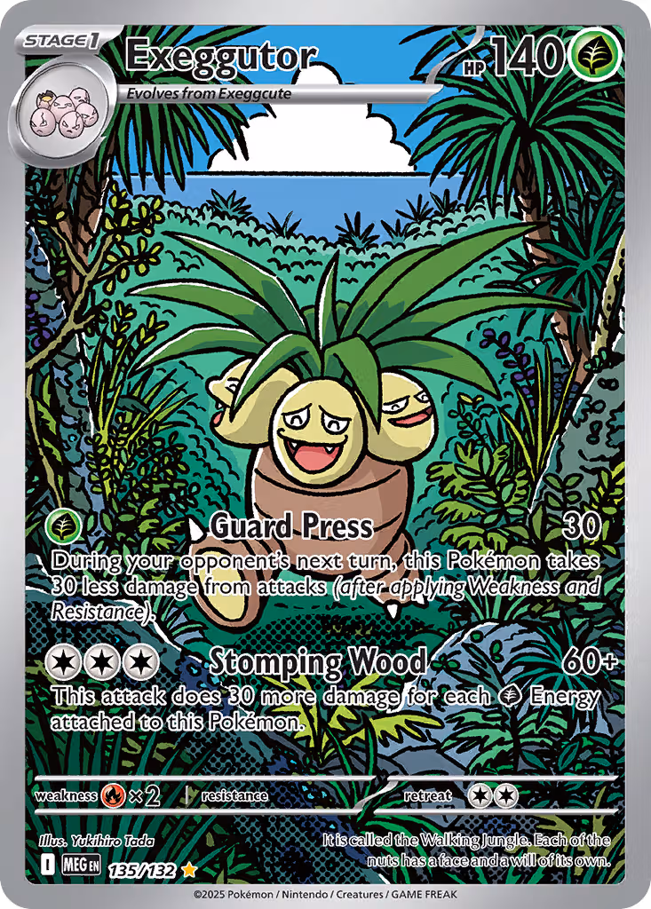 Exeggutor 135/132 Pokemon card