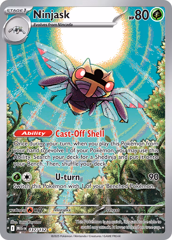 Ninjask 137/132 Pokemon card