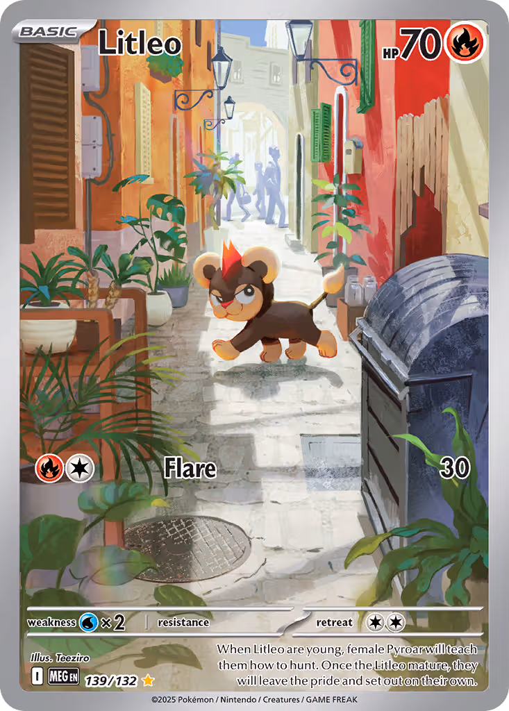 Litleo 139/132 Pokemon card