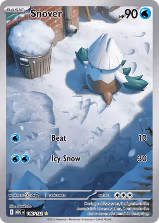 Snover 140/132 Pokemon card