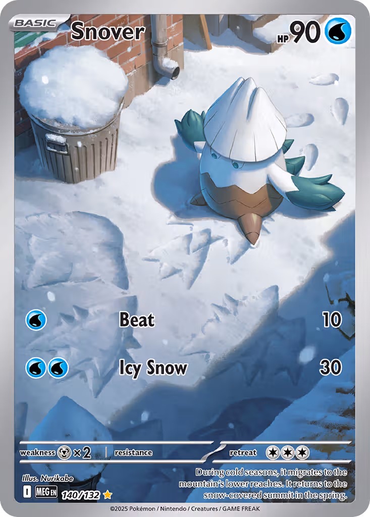 Snover 140/132 Pokemon card