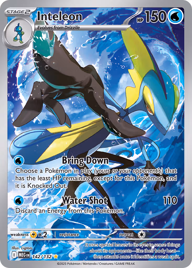 Inteleon 142/132 Pokemon card