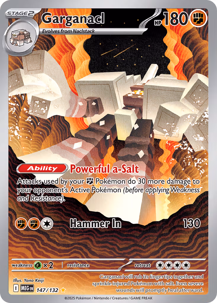 Garganacl 147/132 Pokemon card
