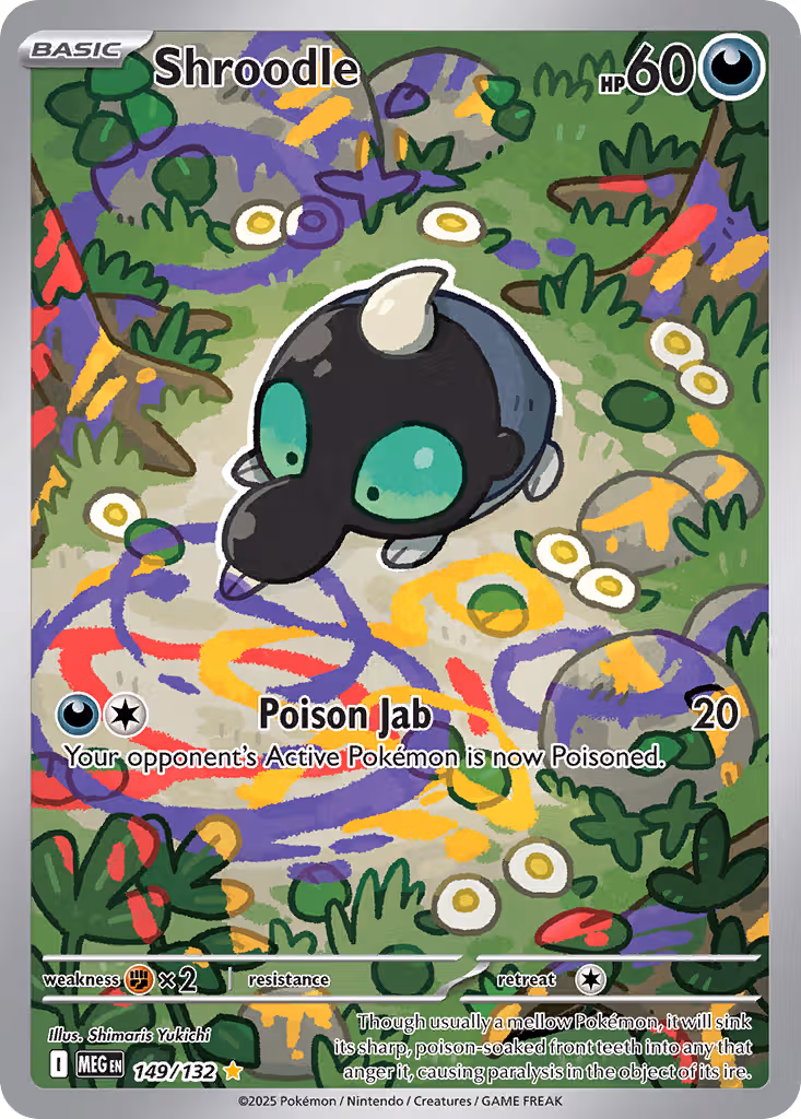 Shroodle 149/132 Pokemon card