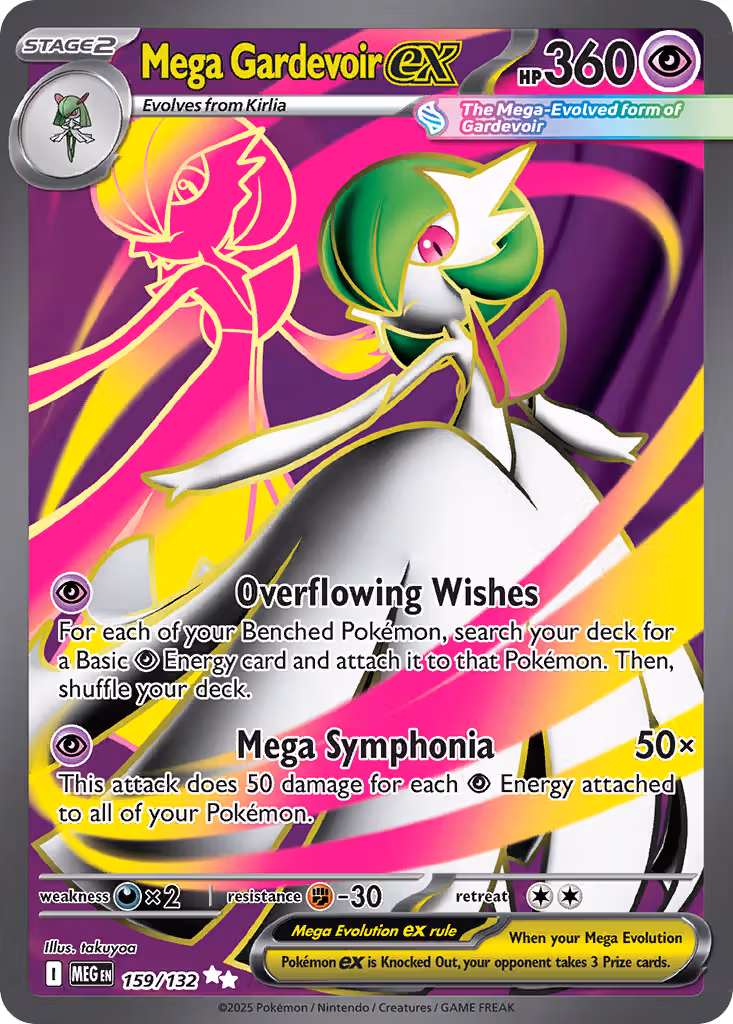Mega Gardevoir ex 159/132 Pokemon card