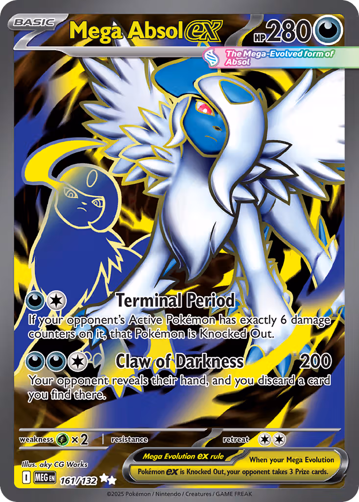Mega Absol ex 161/132 Pokemon card