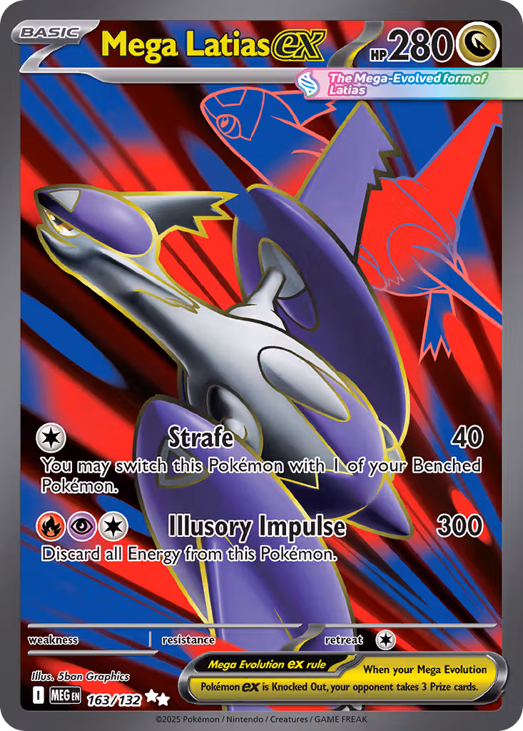 Mega Latias ex 163/132 Pokemon card
