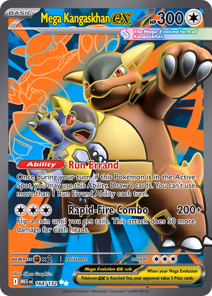 Mega Kangaskhan ex 164/132 Pokemon card