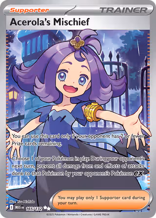 Acerola's Mischief 165/132 Pokemon card