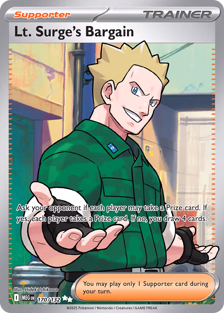 Lt. Surge's Bargain 170/132 Pokemon card
