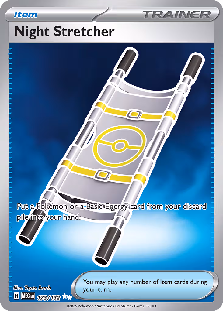 Night Stretcher 173/132 Pokemon card