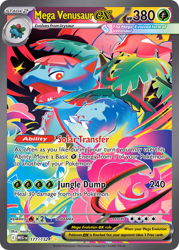 Mega Venusaur ex 177/132 Pokemon card