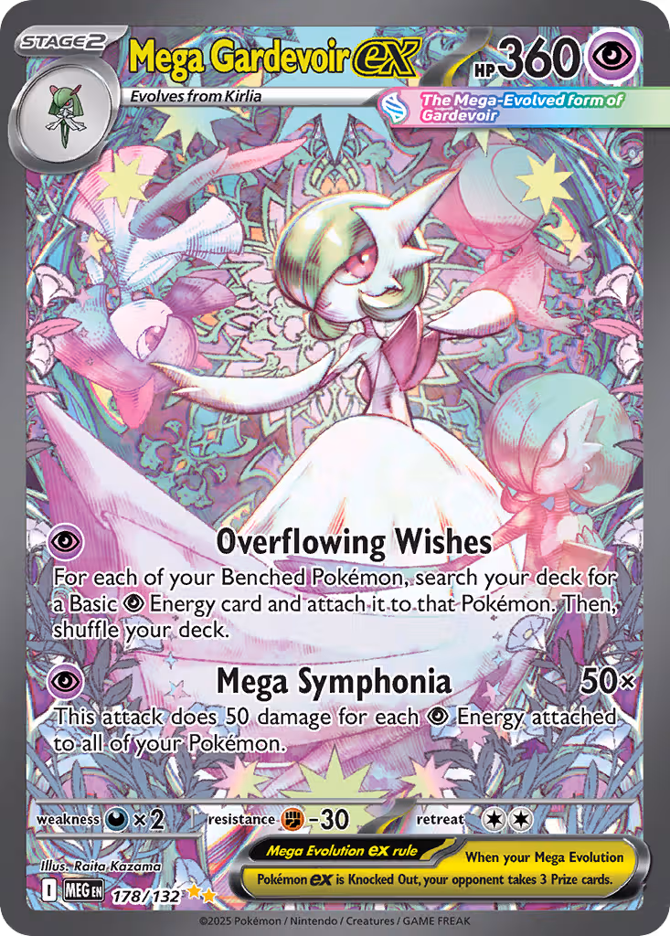 Mega Gardevoir ex 178/132 Pokemon card