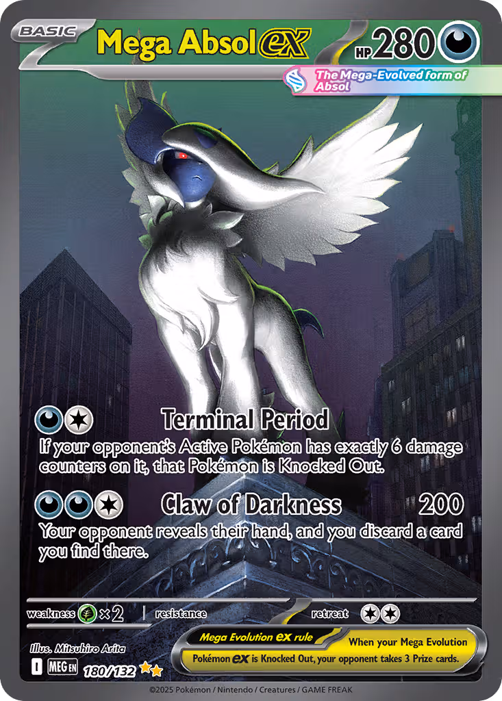 Mega Absol ex 180/132 Pokemon card