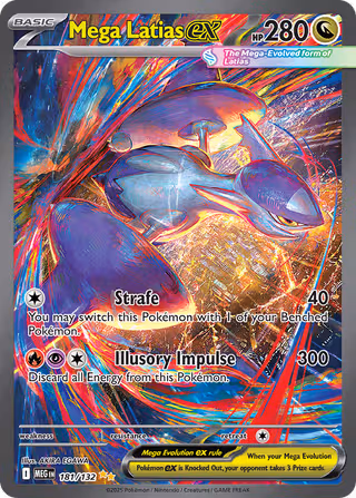 Mega Latias ex 181/132 Pokemon card