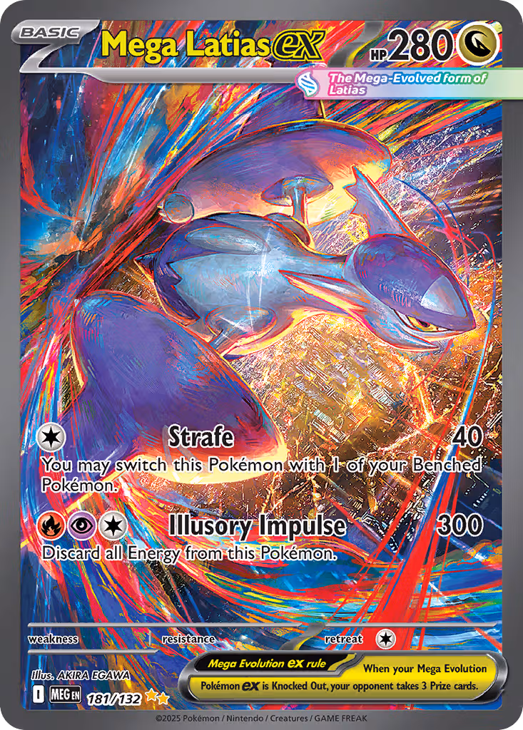 Mega Latias ex 181/132 Pokemon card