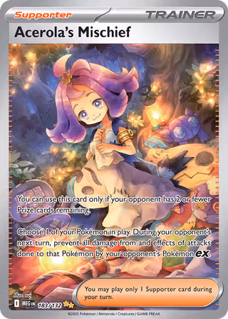 Acerola's Mischief 183/132 Pokemon card