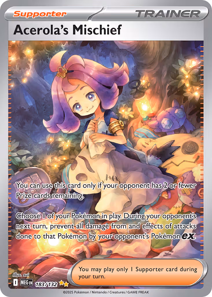 Acerola's Mischief 183/132 Pokemon card