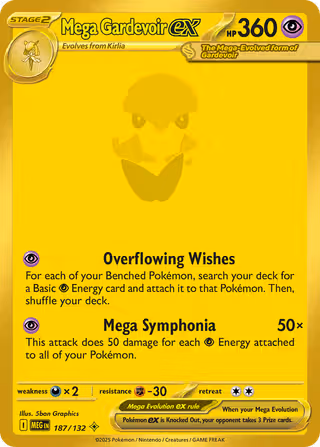 Mega Gardevoir ex 187/132 Pokemon card