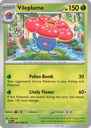 Vileplume 3/94 Pokemon card