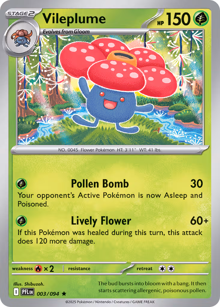 Vileplume 3/94 Pokemon card