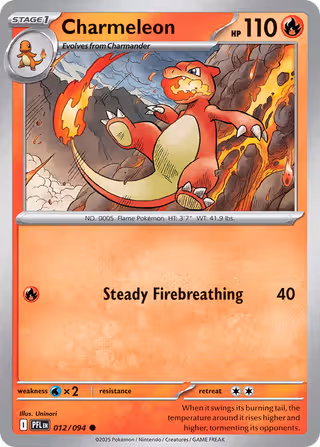 Charmeleon 12/94 Pokemon card