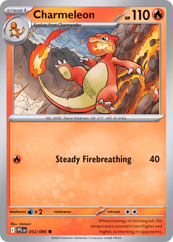 Charmeleon 12/94 Pokemon card