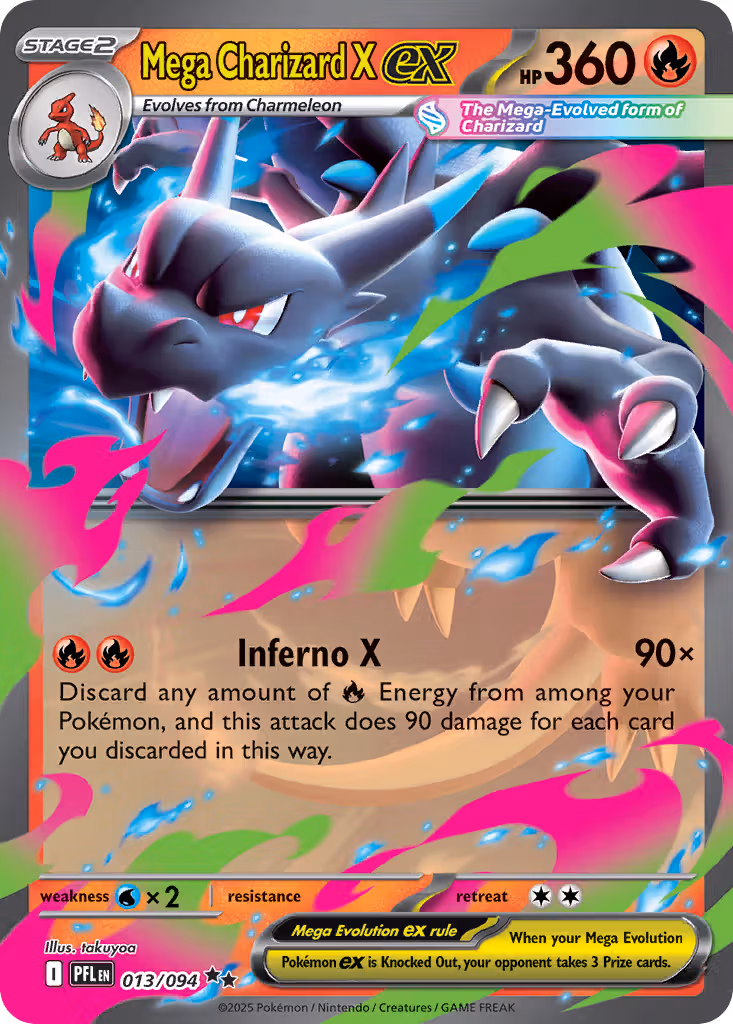 Mega Charizard X ex 13/94 Pokemon card