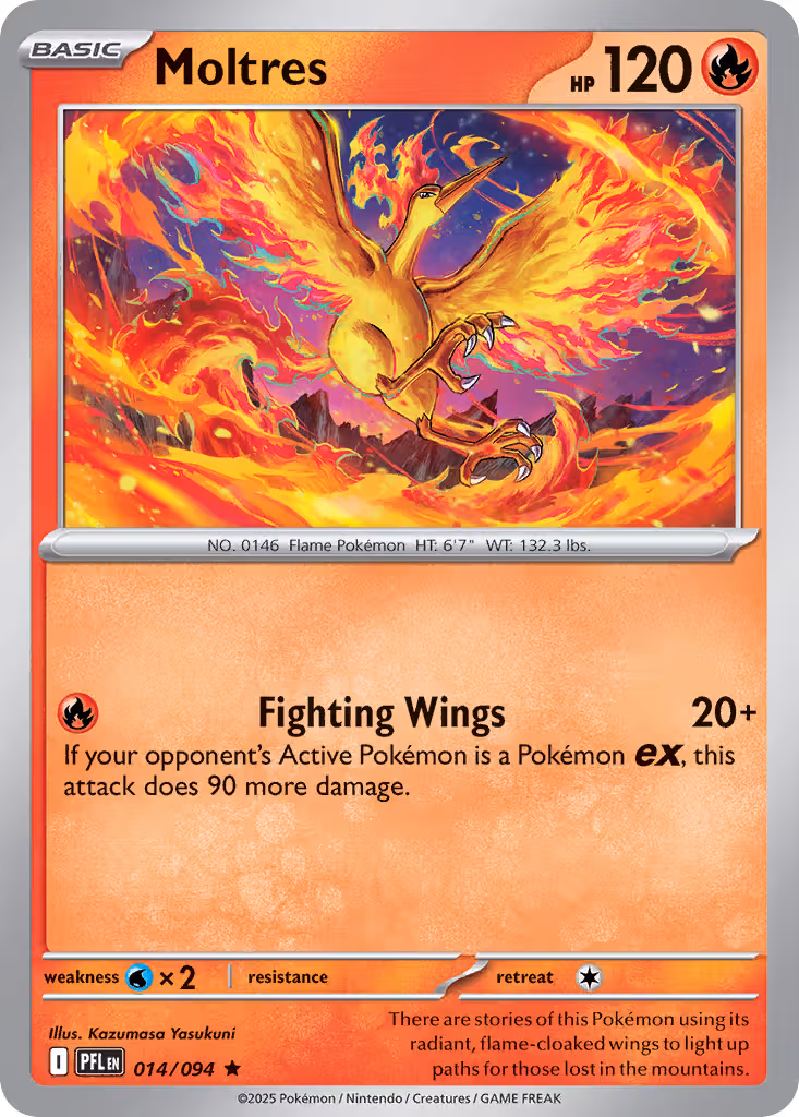 Moltres 14/94 Pokemon card