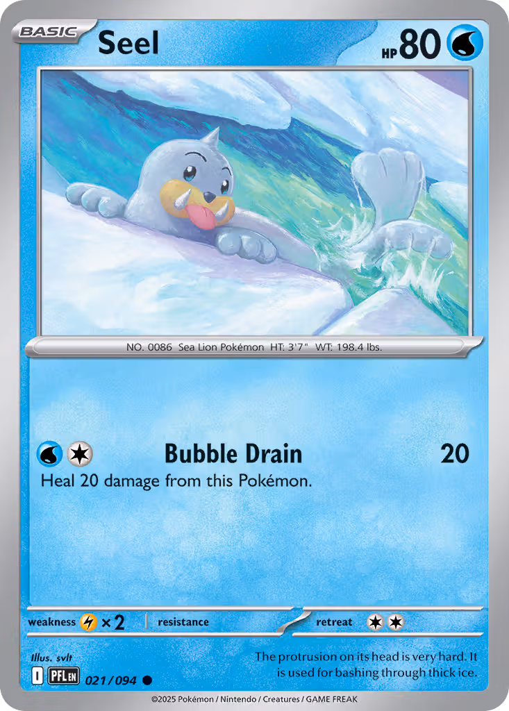 Seel 21/94 Pokemon card