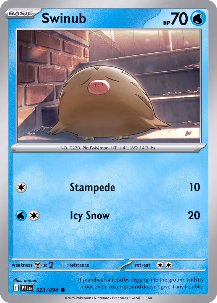 Swinub 23/94 Pokemon card