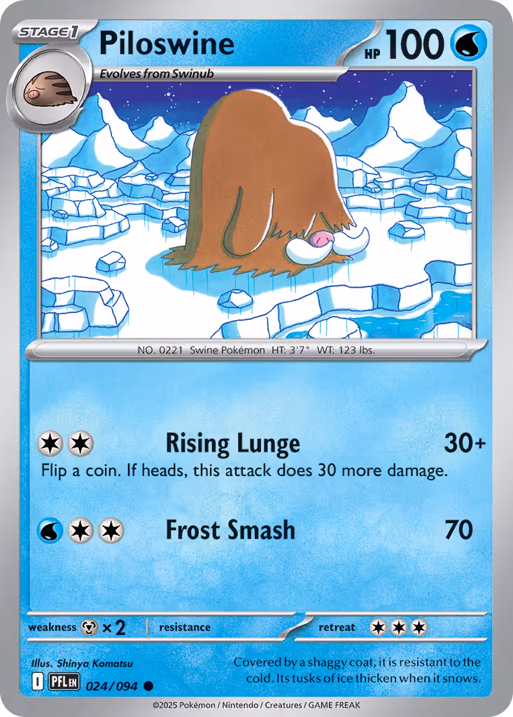 Piloswine 24/94 Pokemon card