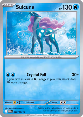 Suicune 26/94 Pokemon card