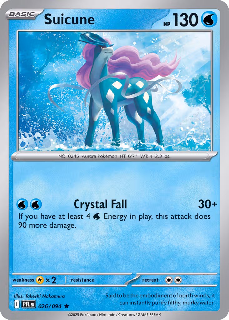 Suicune 26/94 Pokemon card