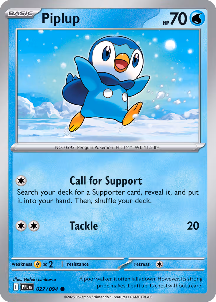 Piplup 27/94 Pokemon card