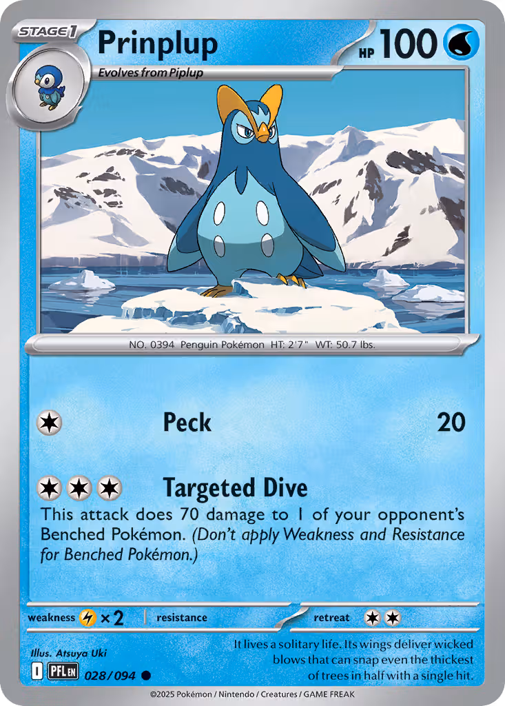 Prinplup 28/94 Pokemon card