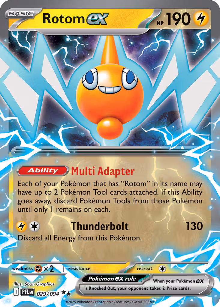 Rotom ex 29/94 Pokemon card